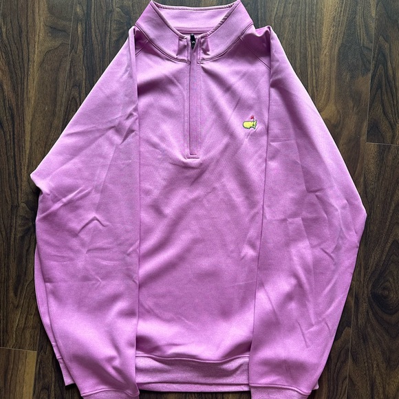 Pink 2024 Masters Tech Quarter Zip Large - Picture 2 of 7
